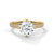 Round Cut Lab Grown Diamond Pave Gold Ring