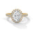 Oval Halo Lab Grown Diamond Gold Ring