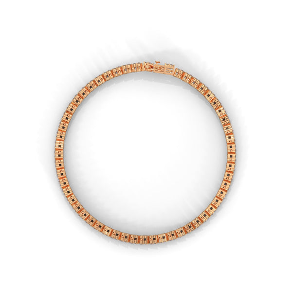 A graceful 7-inch tennis bracelet adorned with 68 marquise-shaped diamonds totaling 5.00 carats—crafted to shimmer with refined allure