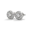 Celestial Halo Lab Grown Diamond Gold Stud Earrings