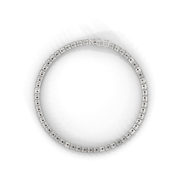 A graceful 7-inch tennis bracelet adorned with 68 marquise-shaped diamonds totaling 5.00 carats—crafted to shimmer with refined allure