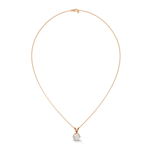 Eternal Radiance Lab Grown Diamond Gold Pendant Chain