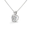 Lab Grown Diamond Half-Bezel Gold Pendant Chain