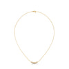 Linear Radiance Lab Grown Diamond Gold Pendant Chain