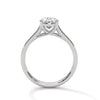 Oval Cut Double Row Pave Engagement Ring