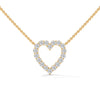 Heart of Brilliance Lab Grown Diamond Gold Pendant Chain