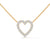 Heart of Brilliance Lab Grown Diamond Gold Pendant Chain