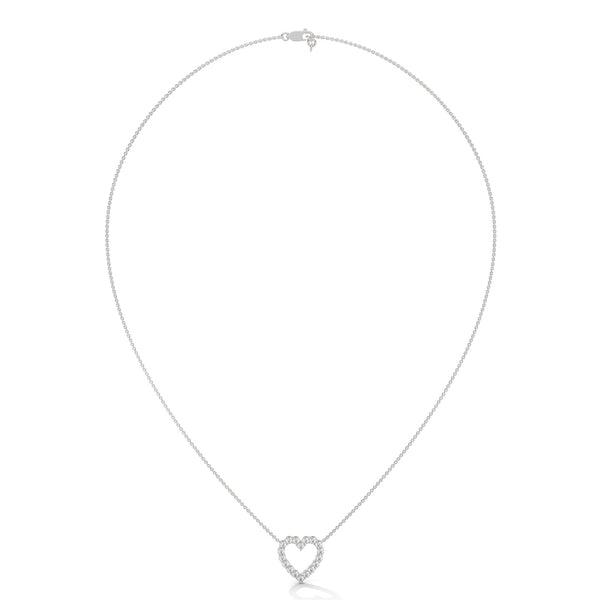 Heart of Brilliance Lab Grown Diamond Gold Pendant Chain