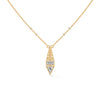 Modern Majesty: Lab Grown Diamond Geometric Gold Pendant Chain
