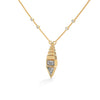 Modern Majesty: Lab Grown Diamond Geometric Gold Pendant Chain