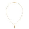 Modern Majesty: Lab Grown Diamond Geometric Gold Pendant Chain