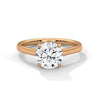 Classic Six-Prong Solitaire Lab Grown Diamond Gold Ring