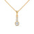 Modern elegance shines through the Trinity Radiance Pendant, featuring a graceful cascade of bezel-set diamonds in a sleek gold design.