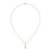 Modern elegance shines through the Trinity Radiance Pendant, featuring a graceful cascade of bezel-set diamonds in a sleek gold design.