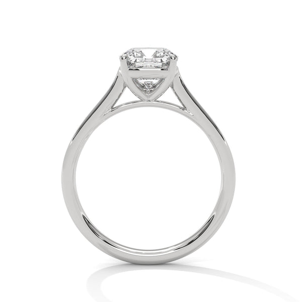 Cushion Cut Lab Grown Diamond Solitaire Gold Ring