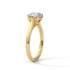 Cushion Cut Lab Grown Diamond Solitaire Gold Ring