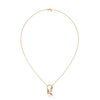 marquise cut Lab Grown Diamond Leaf Gold Pendant Chain