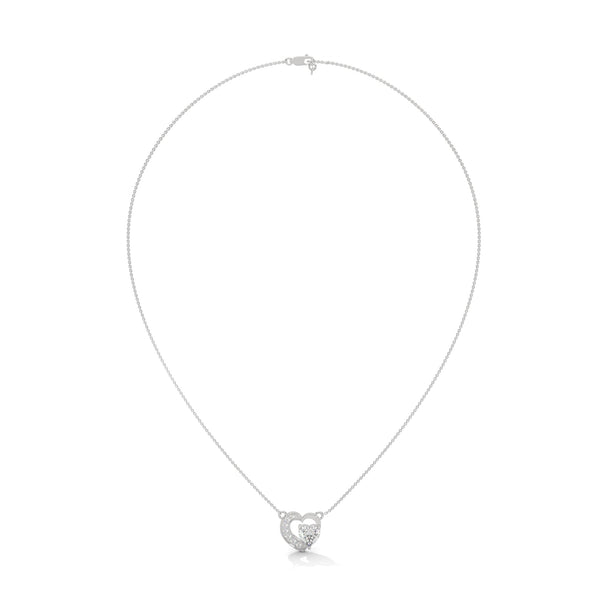 marquise cut Lab Grown Diamond Leaf Gold Pendant Chain