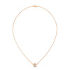 Radiant Halo Lab Grown Diamond Gold Pendant Chain