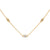 Lab Grown Diamond Station Gold Pendant Chain