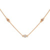 Lab Grown Diamond Station Gold Pendant Chain
