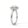 Classic Halo with Brilliant Round Center Lab Grown Diamond Gold Ring