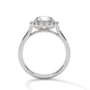 Classic Halo with Brilliant Round Center Lab Grown Diamond Gold Ring