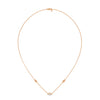 Lab Grown Diamond Station Gold Pendant Chain