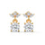 Blooming Brilliance Lab Grown Diamond Gold Drop Earrings