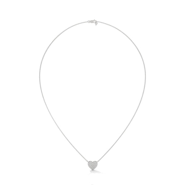Eternal Love Lab Grown Diamond Heart Gold Pendant Chain