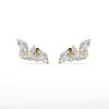 Vine Grace Marquise Lab Grown Diamond Gold Earrings
