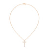 Faith & Brilliance Lab Grown Diamond Cross Gold Pendant Chain