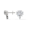 Blooming flower Lab Grown Diamond Floral Gold Earrings