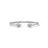 Gracefully curved and brilliantly adorned, the Luna Embrace bangle bracelet features 3.45 carats of oval-shaped diamonds in a 7-inch design—timeless elegance with a bold twist.