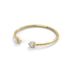 Gracefully curved and brilliantly adorned, the Luna Embrace bangle bracelet features 3.45 carats of oval-shaped diamonds in a 7-inch design—timeless elegance with a bold twist.