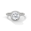 Radiant Halo Lab Grown Diamond Gold Engagement Ring