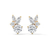 Eternal Petal Marquise & Round Lab Grown Diamond Gold Earrings