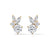 Eternal Petal Marquise & Round Lab Grown Diamond Gold Earrings