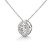 Lab Grown Diamond Teardrop Gold Pendant Chain