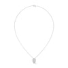 Lab Grown Diamond Teardrop Gold Pendant Chain