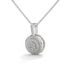 Radiant Circles Lab Grown Diamond Multi-Halo Gold Pendant