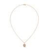 Radiant Circles Lab Grown Diamond Multi-Halo Gold Pendant