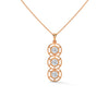 Trinity Glow Lab Grown Diamond Three-Stone Gold Pendant