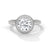 Round Halo Lab Grown Diamond Gold Ring