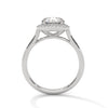 Round Halo Lab Grown Diamond Gold Ring