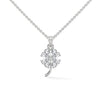 Bloom of Luck Lab Grown Diamond Floral Gold Pendant Chain