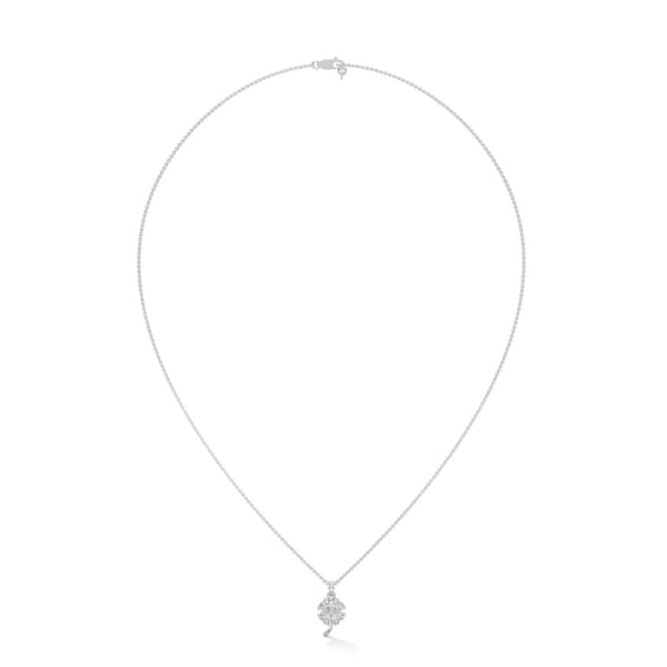 Bloom of Luck Lab Grown Diamond Floral Gold Pendant Chain