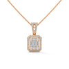 Royal Radiance Lab Grown Diamond Gold Pendant Chain