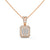 Royal Radiance Lab Grown Diamond Gold Pendant Chain