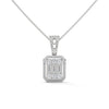 Royal Radiance Lab Grown Diamond Gold Pendant Chain